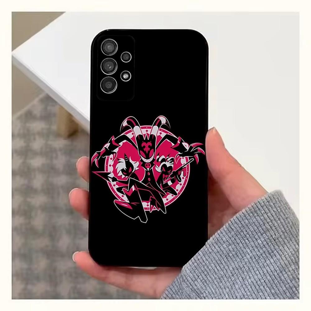 Anime H-Helluva B-Boss Phone Case For Samsung S25,S24,S23,S22,S20,S21,S10,Ultra,Plus,Lite,FE,Soft Silicone Black Cover