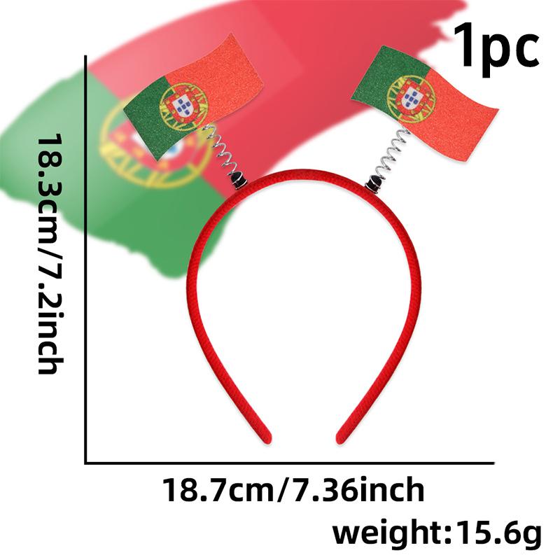 National Flag Headband Decoration ball game Fan Party Decoration Headband National Flag Headband Hair Accessories For Woman Man