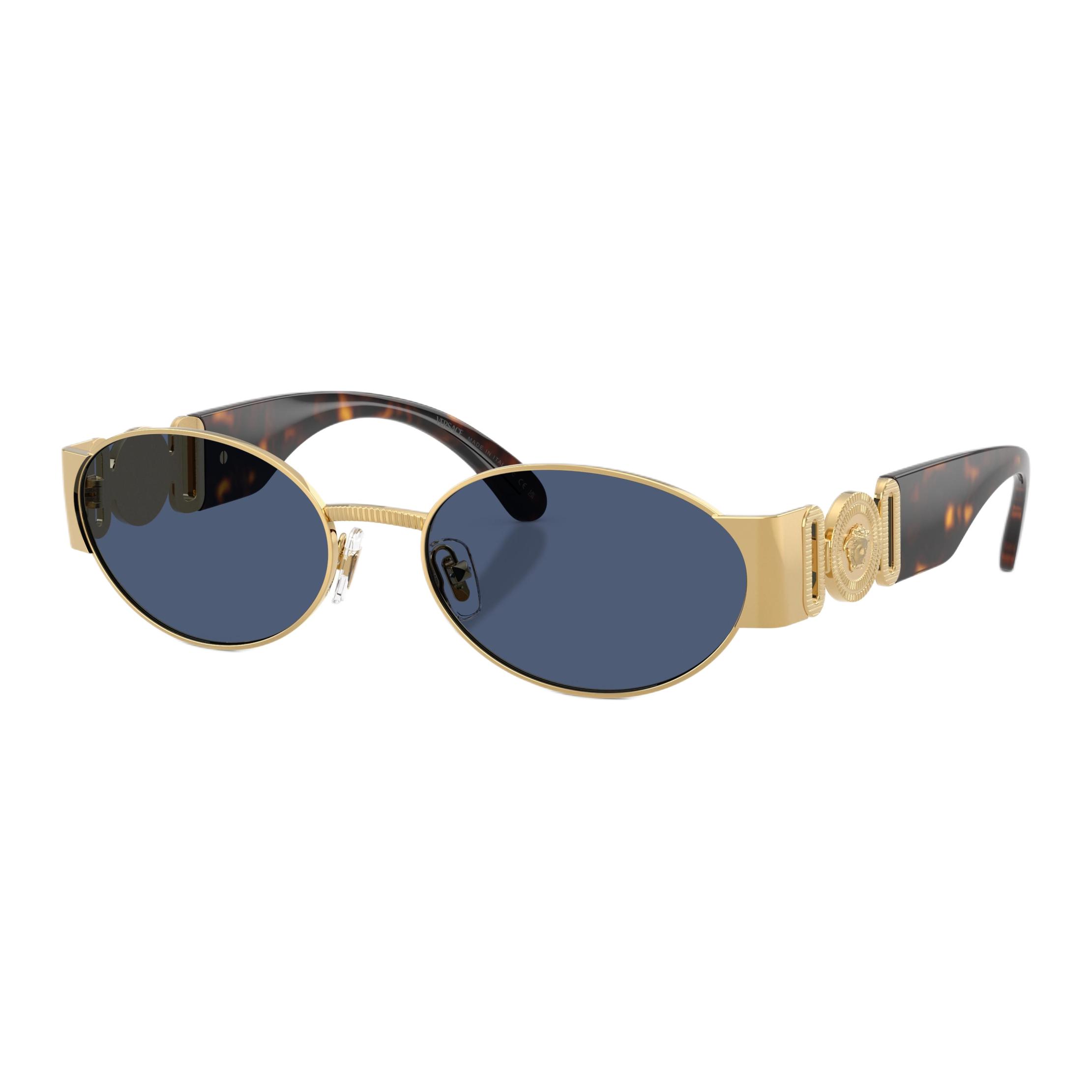 

Versace Vintage Fashion Logo Oval Sunglasses Unisex sunglasses Tortoise 0VE2299-100280 Basic Packaging-Eyeglass Case+Box