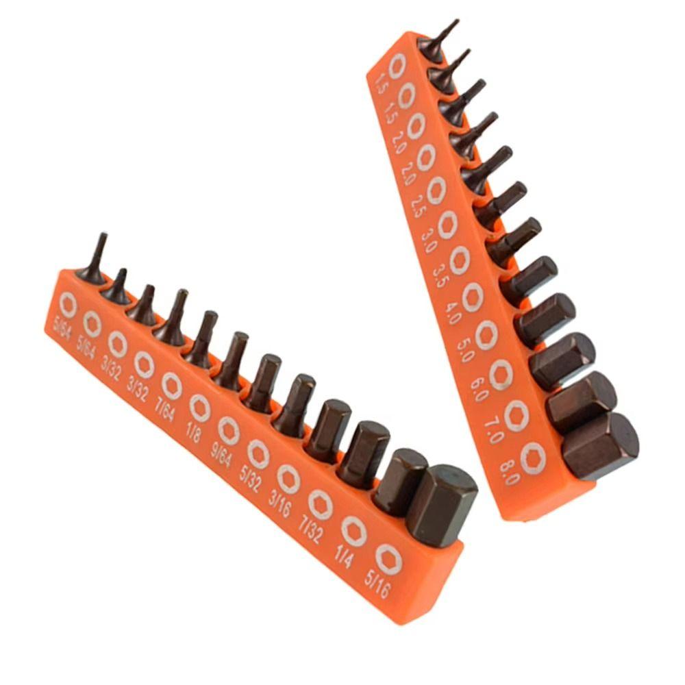 12Pcs S2 Alloy Steel Hex Screwdriver Bit Set  For DIY Home Projects Work Sites
