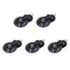 5 Pcs Chair Rotate Wheel 3in 360 Degree Noise   Scratch Resistant Straight Chair Caster for