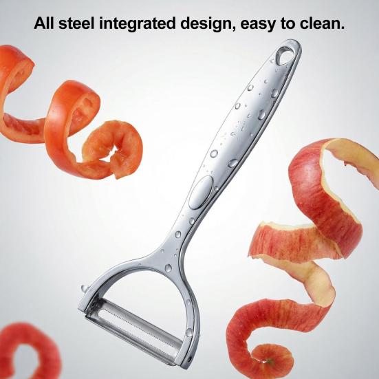 Yousheng Multifunctional Peeler, Zinc Alloy Vegetable Fruit Cutter for Potato Apples, Ergonomic Kitchen Scraper with Hanging Hole