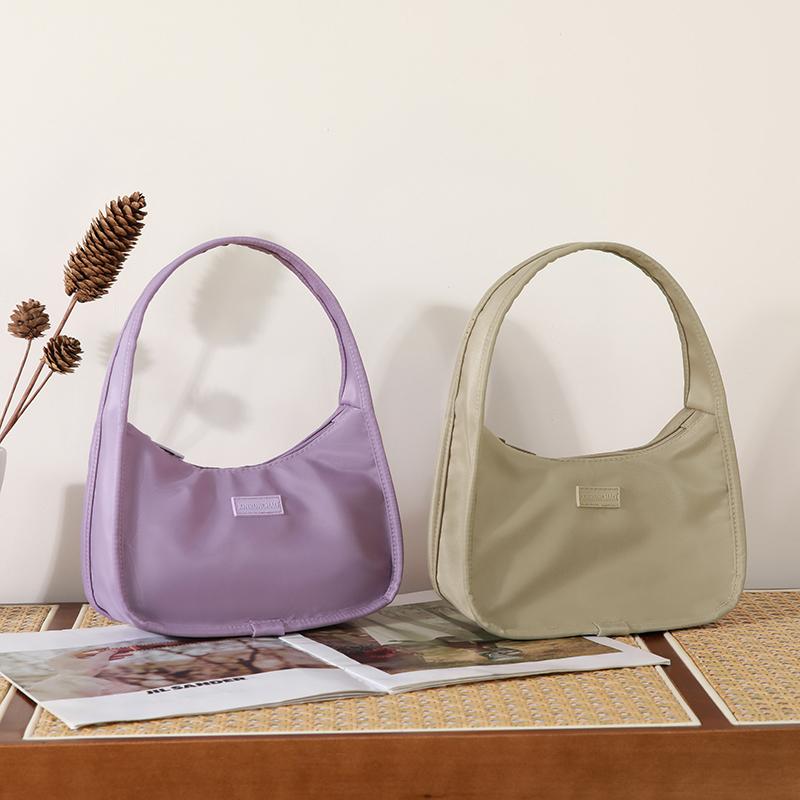 Minimalist Mini Nylon Handbag for Women Casual Underarm Bag with Multiple Color Options Great for Shopping Daily Life and Weekend Outings
