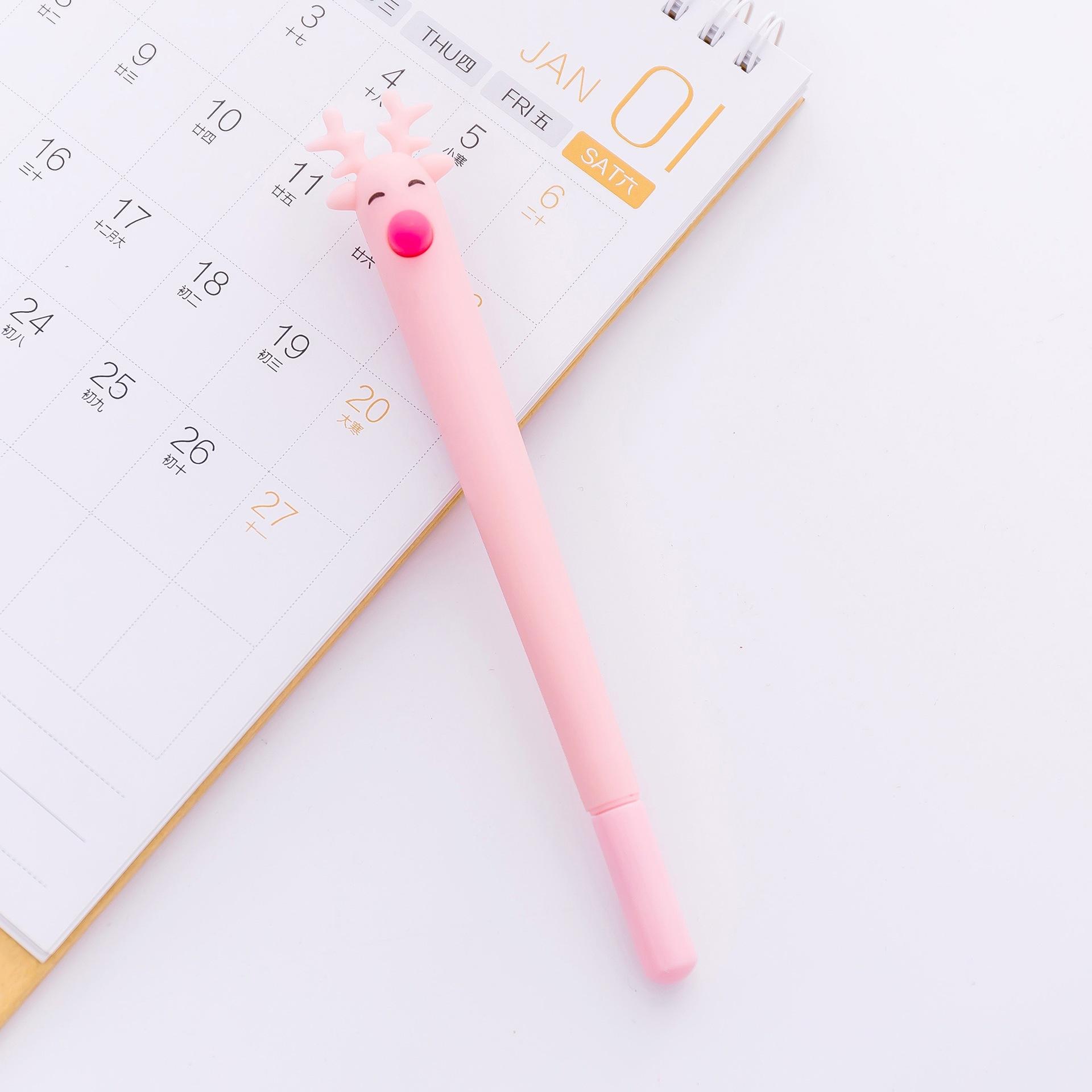 

1 Pcs Cute Cactus Modeling Gel Pen Student Stationery Novelty School Material Office Supplies Christmas Gift Writing Supplies black