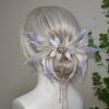 Fermacapelli Elettronico a Farfalla Ala di Farfalla Decorativa Ornamentale Traslucida per Capelli