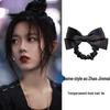 Princess In Distress Black Bow Hair Tie – New Accessory for High Ponytails & Low Buns