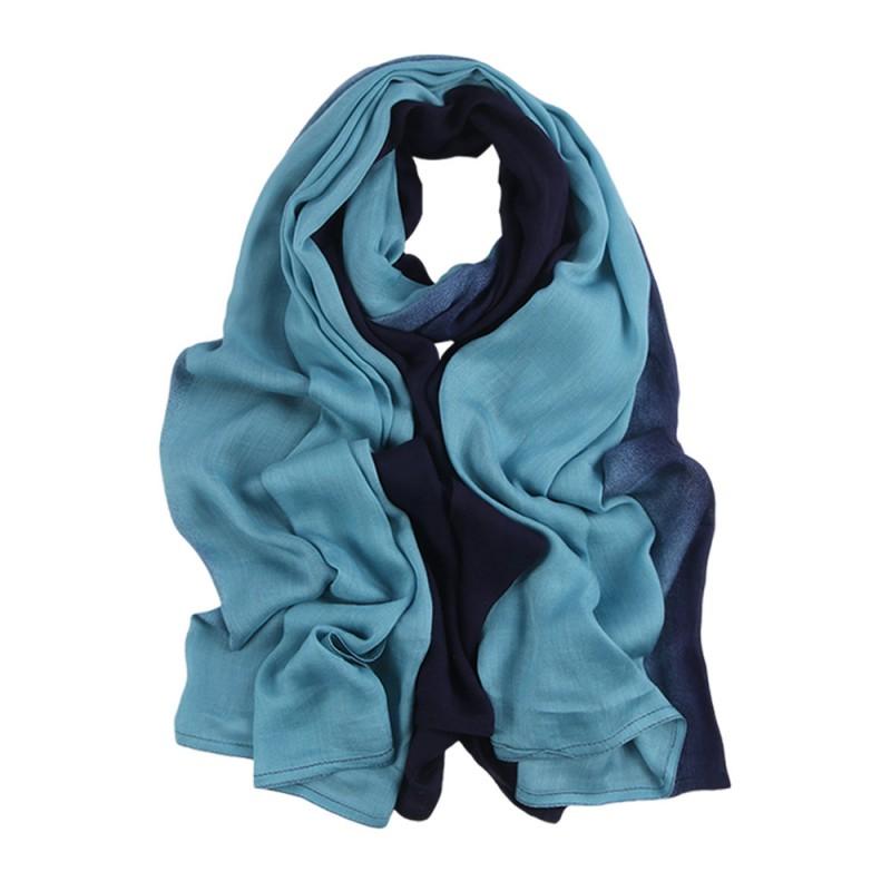 Soft Modal Cotton Scarf Wrap Shawl Women Lightweight Breathable Gradient Print All Season