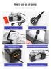 Dual Cylinder Metal Tire Inflatable Pump with 220V National Standard Plug