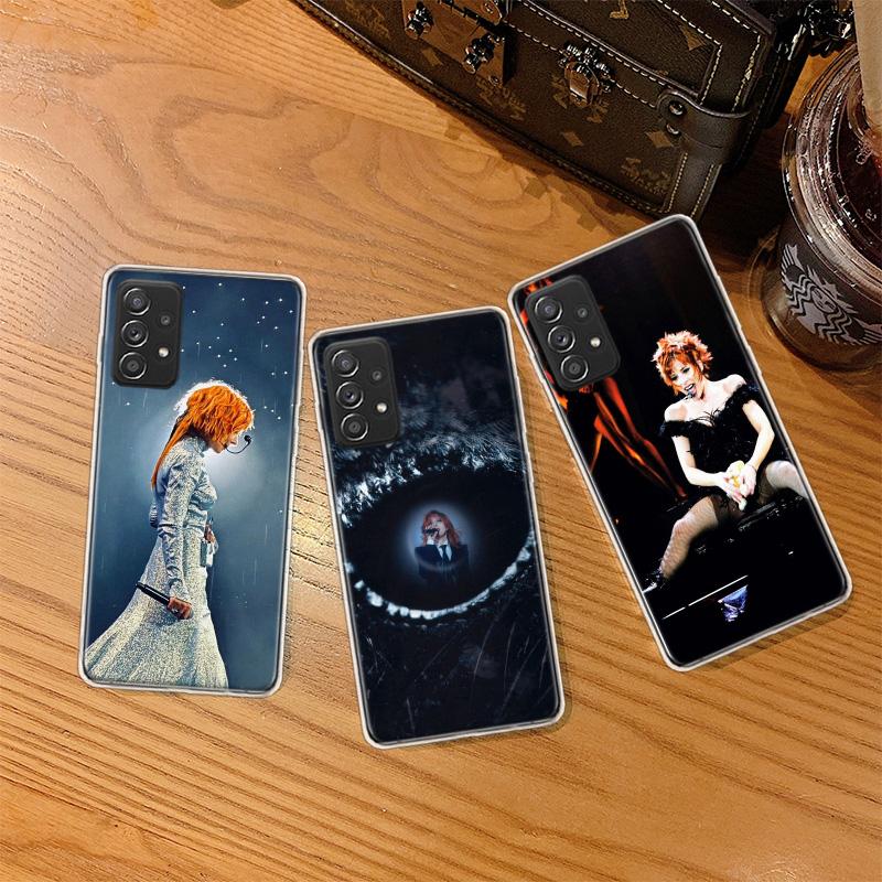 Mylene Farmer Phone Case for Samsung A54 A57 A37 A17 A14 A15 A12 A24 A34 A55 A35 A25 A52S A07 A05S A04S A22 A32 A72 Galaxy Note