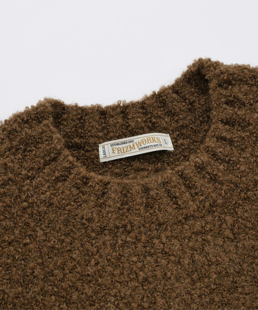 FRIZMWORKS Alpaca Boucle Knit _ Brown