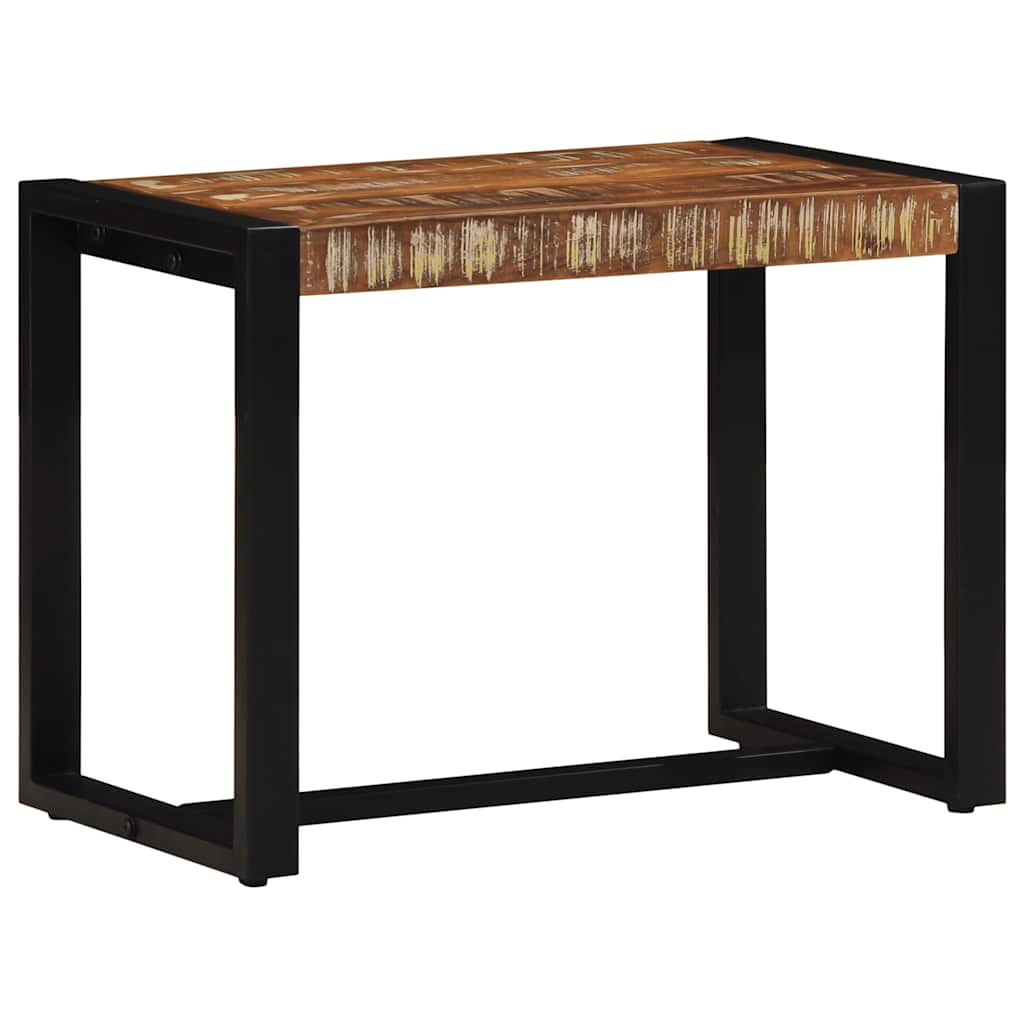 Bench Multicolored 60x35x45 Cm Solid Wood Reclaimed Wood
