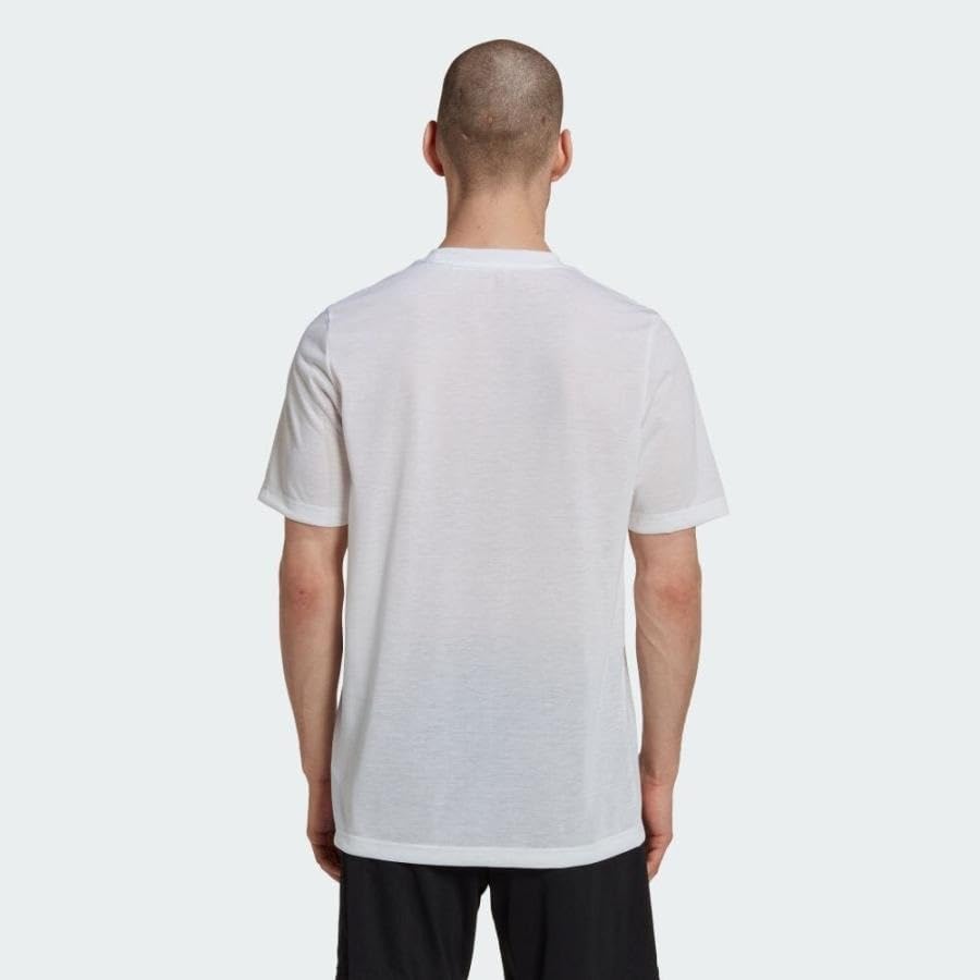 AEROREADY One Point Logo Size White TX213 [Adidas] Shirt, L, (HN5918)