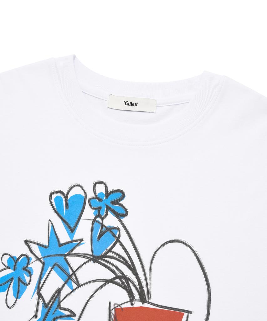 Palet Drawing Base Short Sleeve T-Shirt White