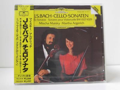 CD MISCHA MAISKY MARTHA ARGERICH Sonates pour violoncelle de Bach N°. 13 F35G50250 Polydor 1990 Japon Classique Occasion