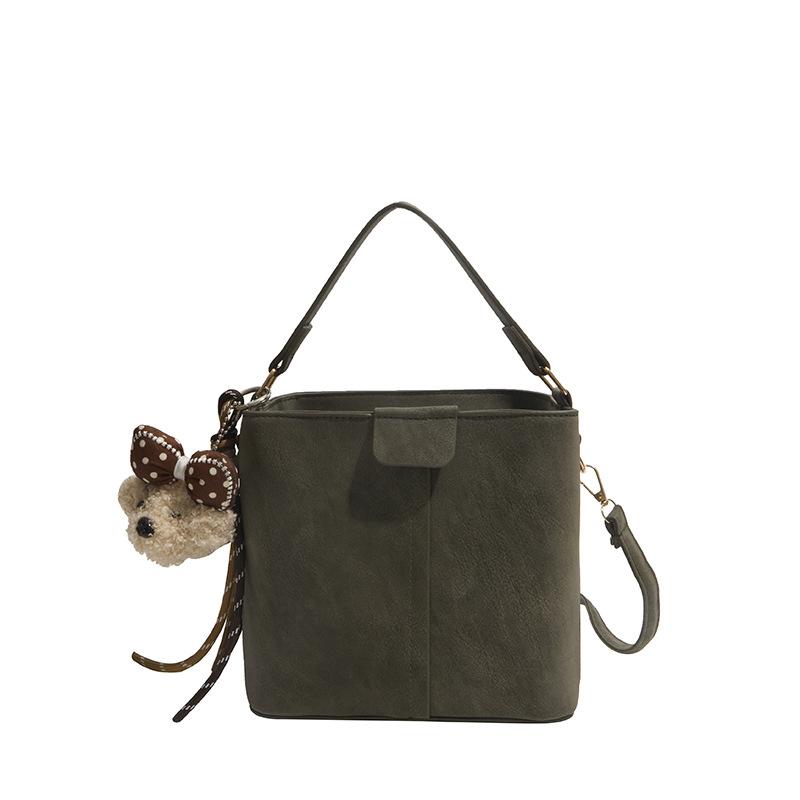 Fashion retro small bag women's new trendy versatile messenger bag fashion niche daily hand bucket bag