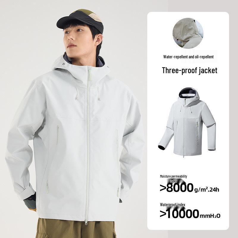 

Unisex Bird House Hard Shell Windbreaker Jacket - Single-Layer, Waterproof, Windproof, Outdoor Mountaineering Coat. 4XL