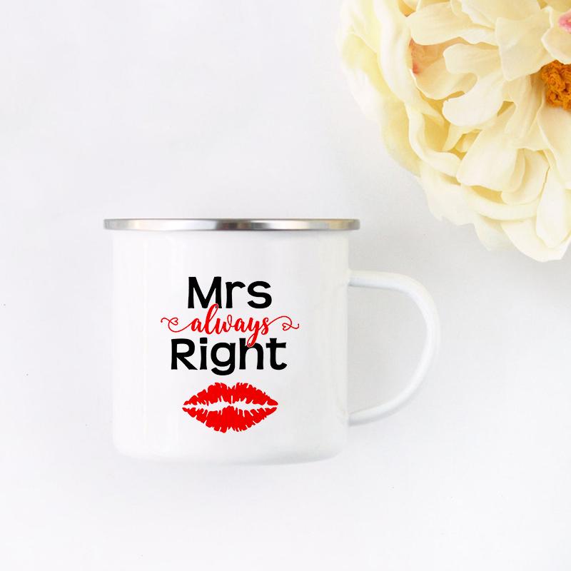 Wifey Hubby Mugs Mr and Mrs couple Mug Bridal Shower Gifts Wedding bithday gift Mug For Hot Cold Coffee Tea Water Juice