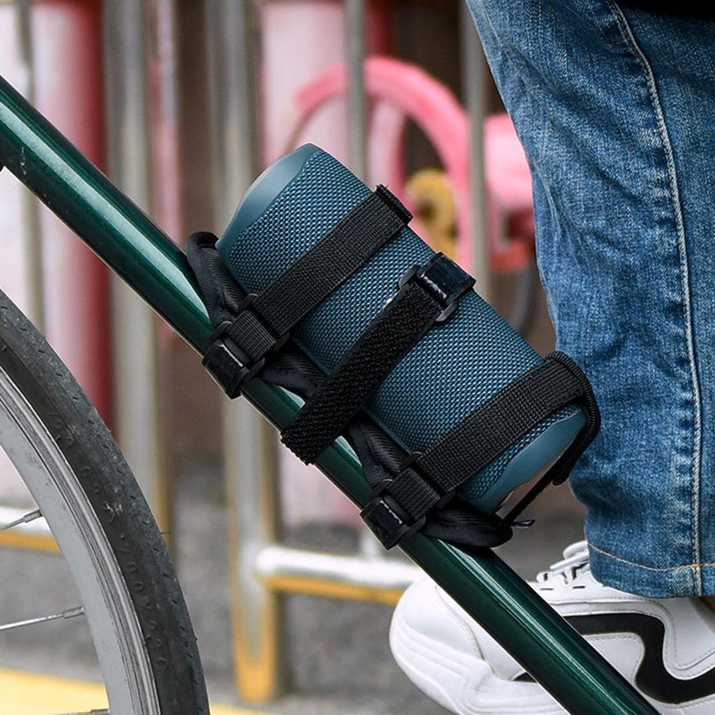 Bike Water Bottle Cages Bicycle Water Bottle Holder Bluetooth-Compatible Speaker Mount Adjustable Strap Bike Accessories