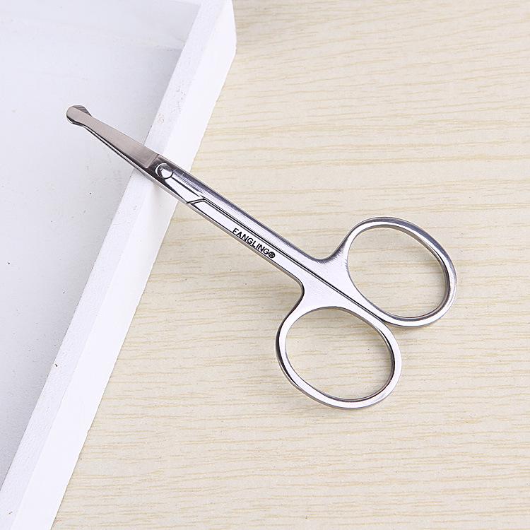 Fangling Stainless Steel Nose Hair & Eyebrow Scissors for Men & Women