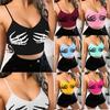 European and American Women's Claw Print Bandeau Camisole Tank Top