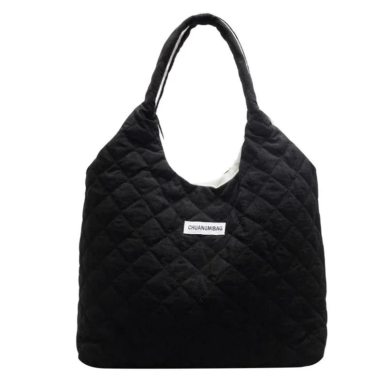 Korean Canvas Bag for Women New Autumn and Winter Lazy and Relaxed Casual Large Capacity Single Shoulder Bag