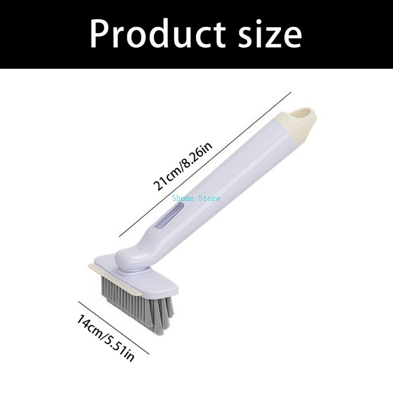 Efficient Deep Clean Tool for Tile Grout with Rotating Head and Hard Bristles Applicable for Various Cleaning Task M68E