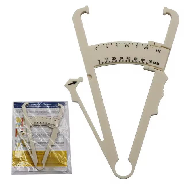 A Sebum Caliper Fat Clip Sebum Caliper Fat Thickness Measuring Ruler Body Fat Weight Loss Measuring Caliper Tape Measuring Tool