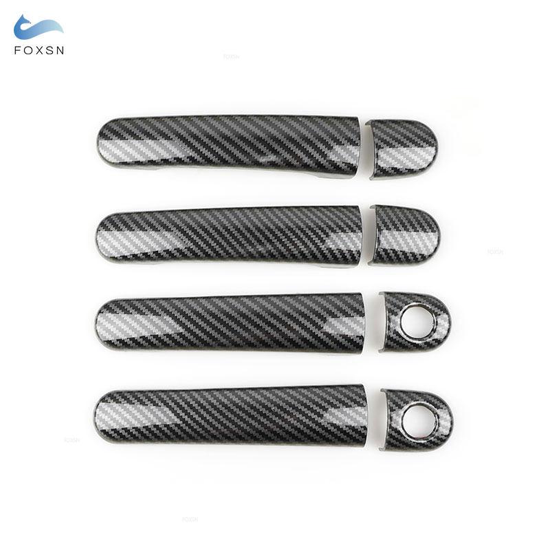 Car Exterior Door Handle Covers Sticker Trim Accessories For Skoda Octavia Fabia 2001-2007 Superb 2001-2008 Roomster