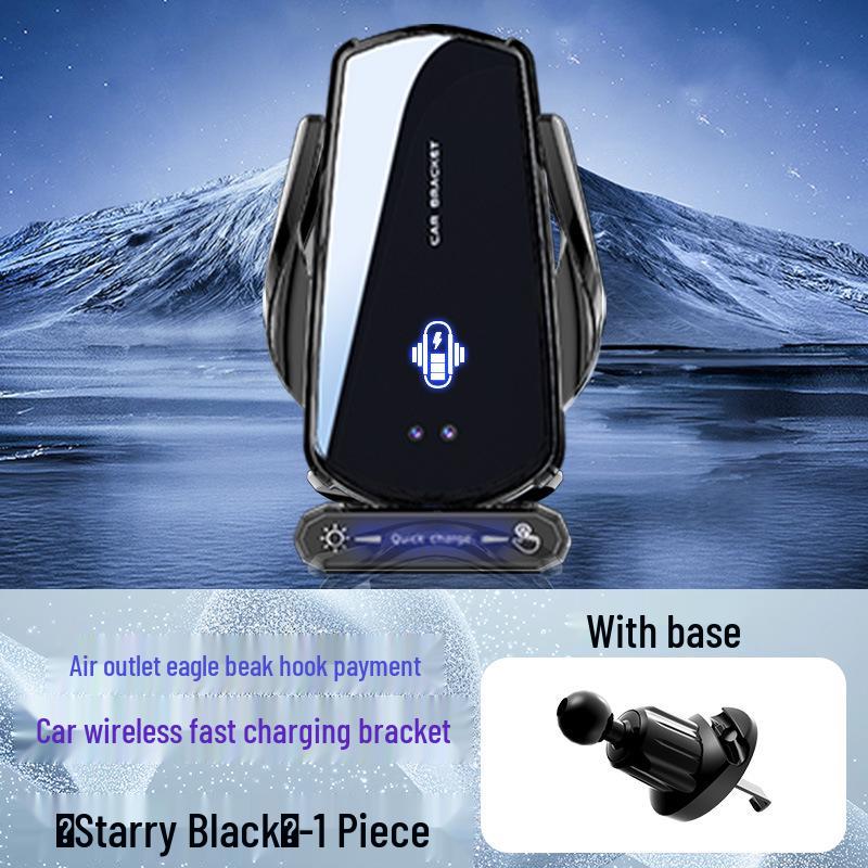 Wireless Car Phone Holder & Charger: Fast Charging with Cable, New Model