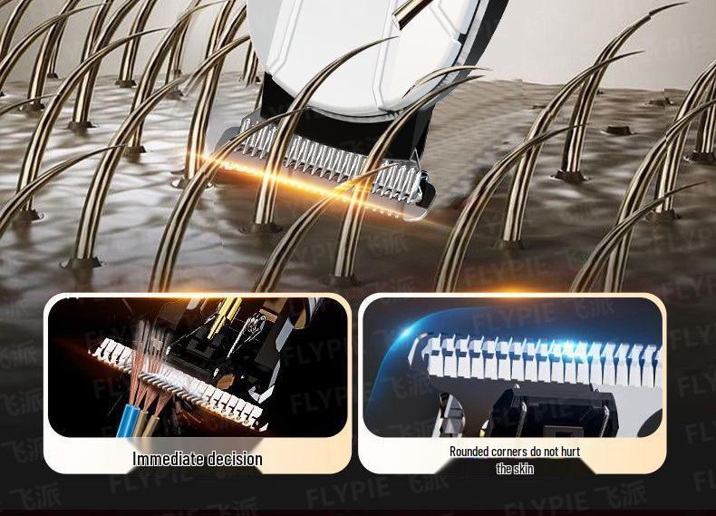 Wireless Digital Display Hair Clipper - Rechargeable Electric Barber Tool for Salon & Home Use