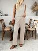 2026 Summer Women's Sleeveless Vest & Casual Long Pants Set - New European & American Fashion