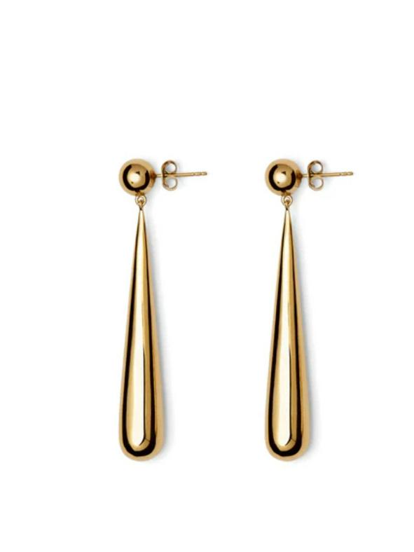 Minimalist Danish Teardrop Tassel Earrings for Women - European & American High-End Design