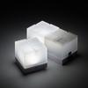 LOGOS Battery-Operated Remote Control Block Light - BA (3 Pieces) 74175030 White (approx.) 8cm W X 8cm D X 8cm H (1 Piece)