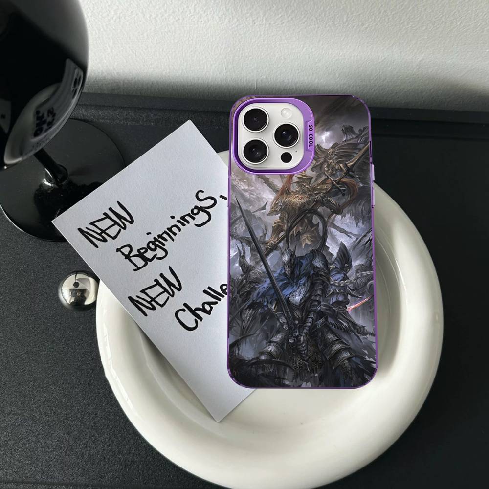 

Игровые чехлы для телефона D-Dark S-Souls для iPhone 17 16e 15 14 13 12 11 Plus Pro Max ProMax Цветные чехлы iPhone 17