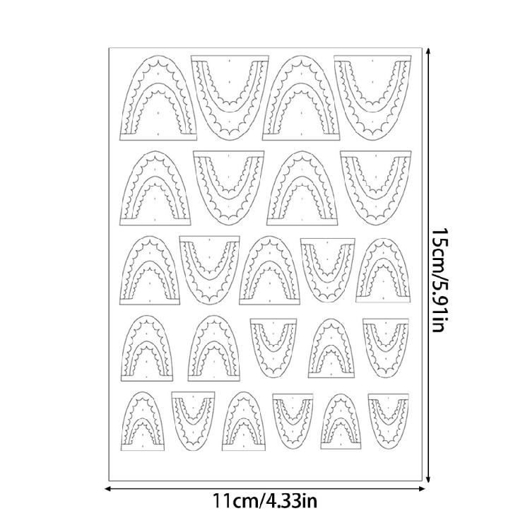 Innovative Nail Stickers Nail Stencils Decals For Personalizing Looks Quick Setups Vibranted Colors Safe For Daily Use