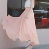 Petite White Chiffon Double-Layer Fairy Beach & Dance Skirt