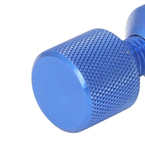 Two Two-Hole Alignment Pins, Anodized Aluminum, 1 1/8" Flange, Double-Hole Tweezers for 0.5" to 14" Flanges, 150LB Capacity (Blue)