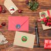 Rolle mit Weihnachtsklebebildern Verschiedene Weihnachtsmuster Umschlag-Siegel Siegel-Aufkleber Papier Geschenkverpackung Zubehör für Scrapbooking