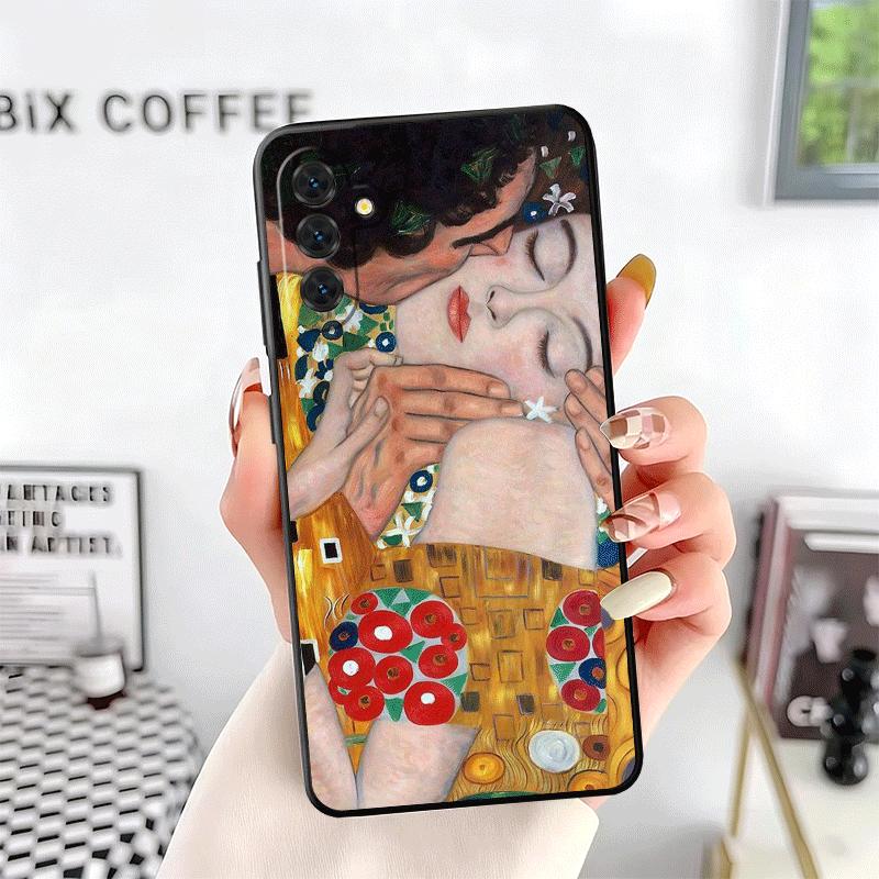 Kiss By Gustav Klimt Art Soft Phone Case for Samsung A17 A37 A57 A16 A26 A36 A56 A15 A25 A35 A55 A14 A24 A34 A54 A13 A23 A33 A53