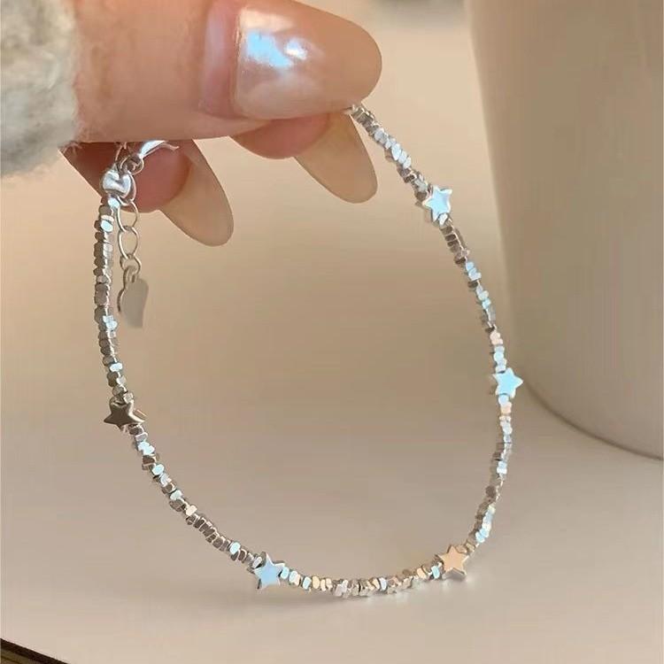 Chic Star Silver Fragment Bracelet High-end Fashion Jewelry For Women