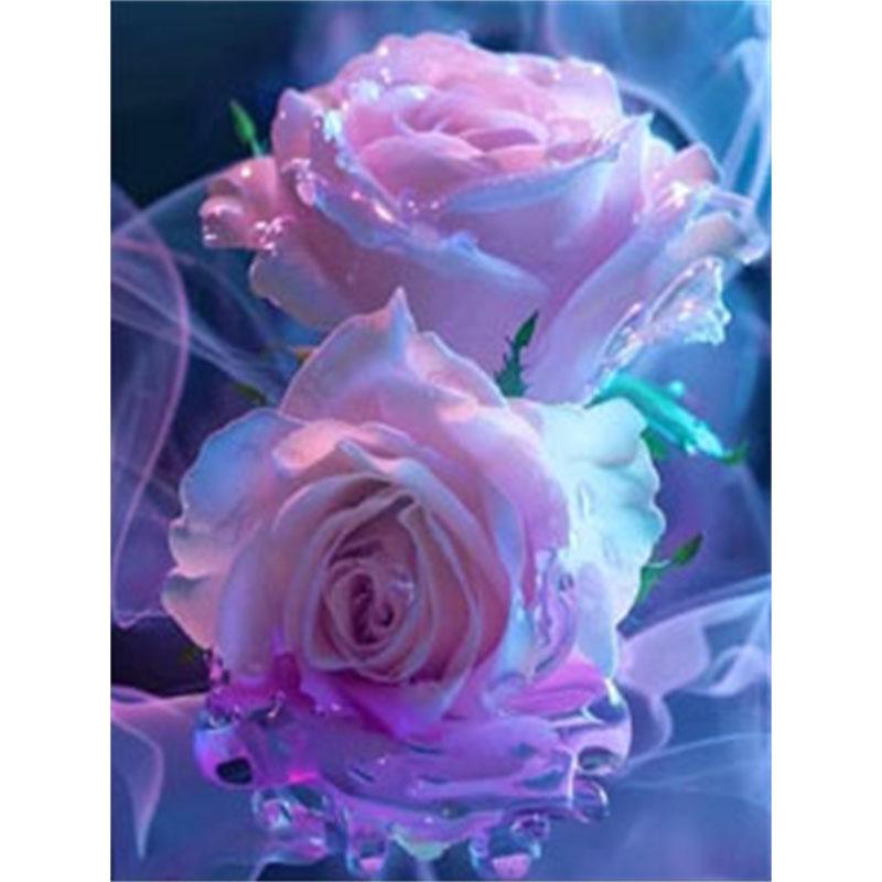 DIY Diamond Painting Flower Cross Stitch Kit Mosaic Art Diamond Painting Full Circle/Square Diamond Home Decoration