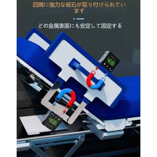 Digital Angle Meter with 4-Sided Strong Magnetic Angle Meter, High-Precision Digital Inclinometer with Large LCD Display, Waterproof Digital Angle Met