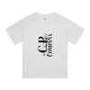 C.P.COMPANY Round-neck Casual Printed Loose Short-sleeved Shirt White 228