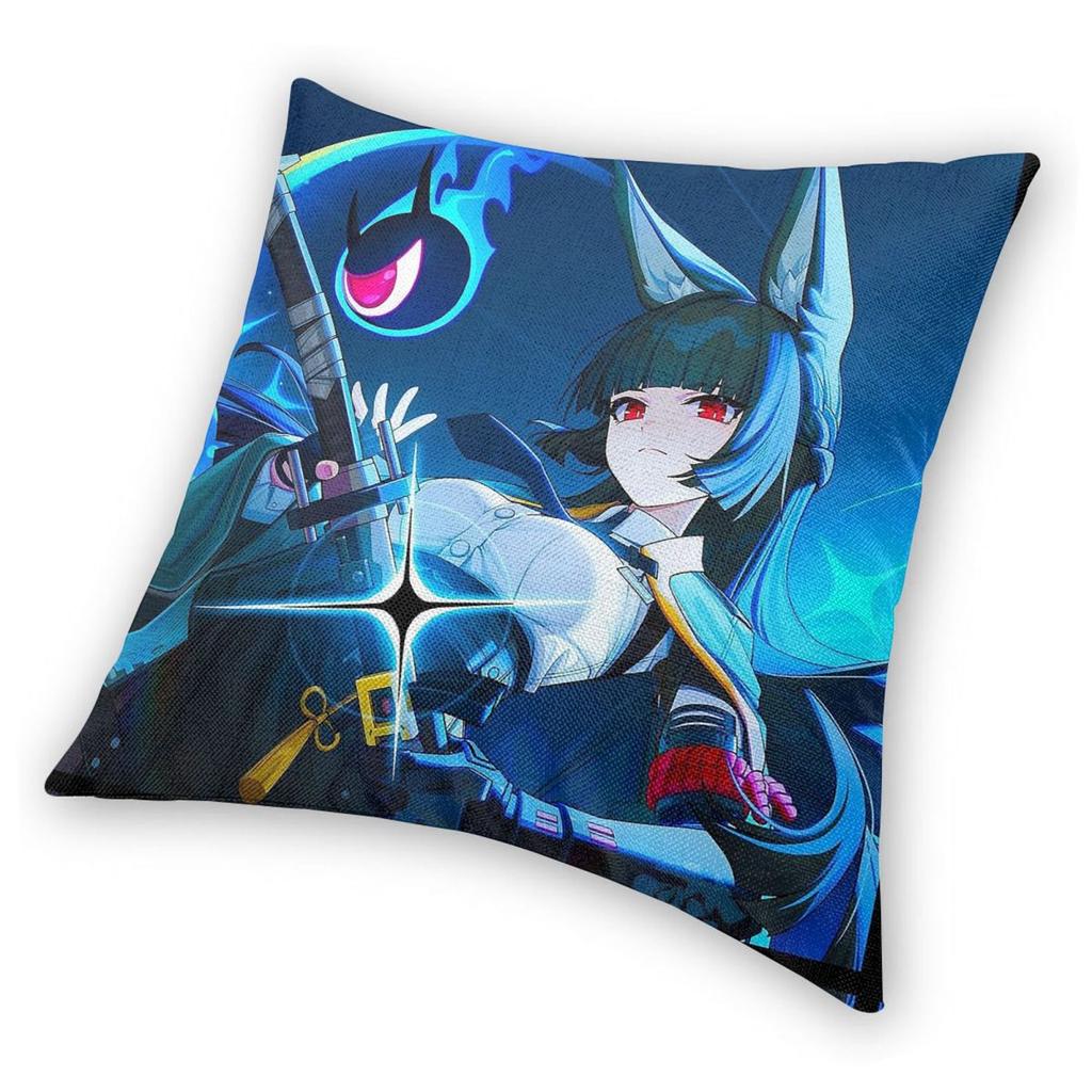 Zenless Zone Zero Ellen Joe Square Pillowcase Polyester Linen Velvet Printed Decorative Throw Pillow Case Sofa Seater Cushion