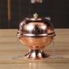 Hanging Incense Burner Red Copper Engraved Stupa Aromatherapy Stove Meditation Smoke Furnace Altars Decorative Multifunctional