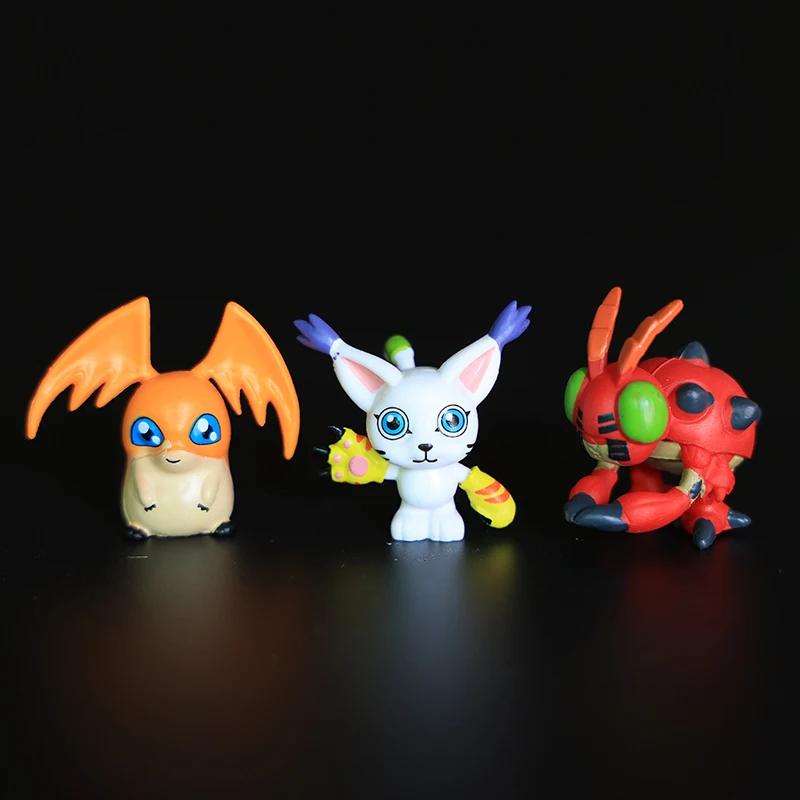9Pcsset Digimon Digimon Adventure Anime Figure Model PVC Collection Ornaments Statue Dolls Birthday Toy Gifts Gifts