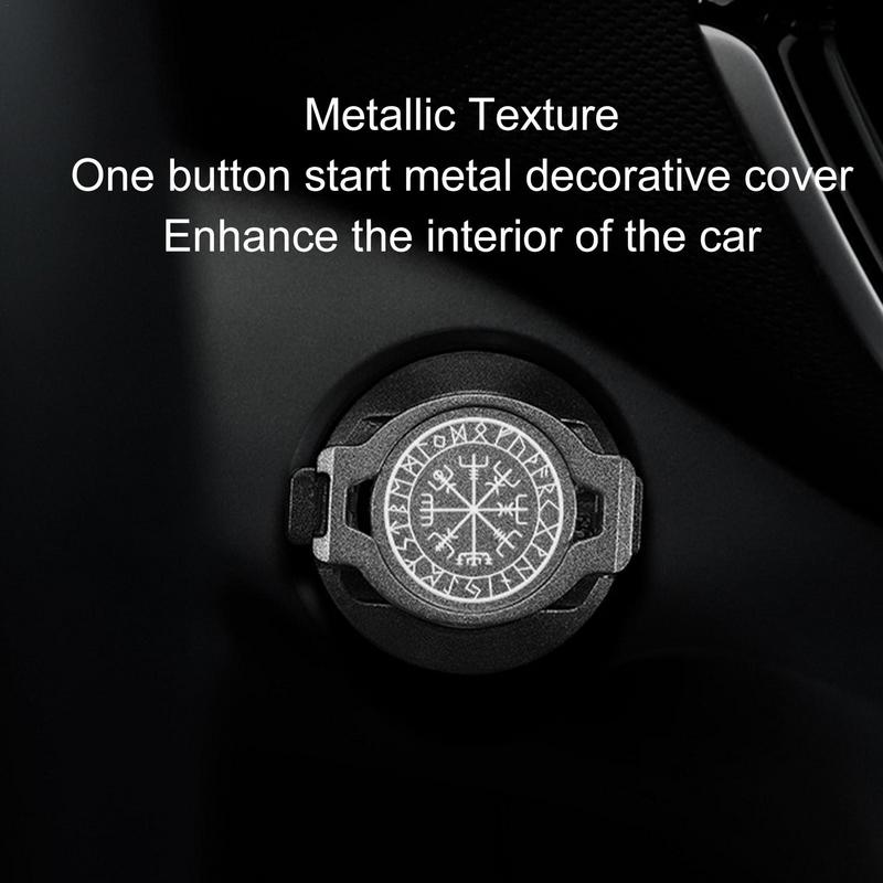 Automotive Start-Stopp-Knopfabdeckung Automatischer Legierungsknopf Schalterabdeckung Autozubehör Auto Innenraum Schutzabdeckung Für Autos