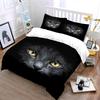Black Cat Eyes Bedding Set Bedding Duvet Cover Set Duvet Cover Pillowcases (1 * Duvet Cover 2 * Pillowcases, Without Duvet Insert)