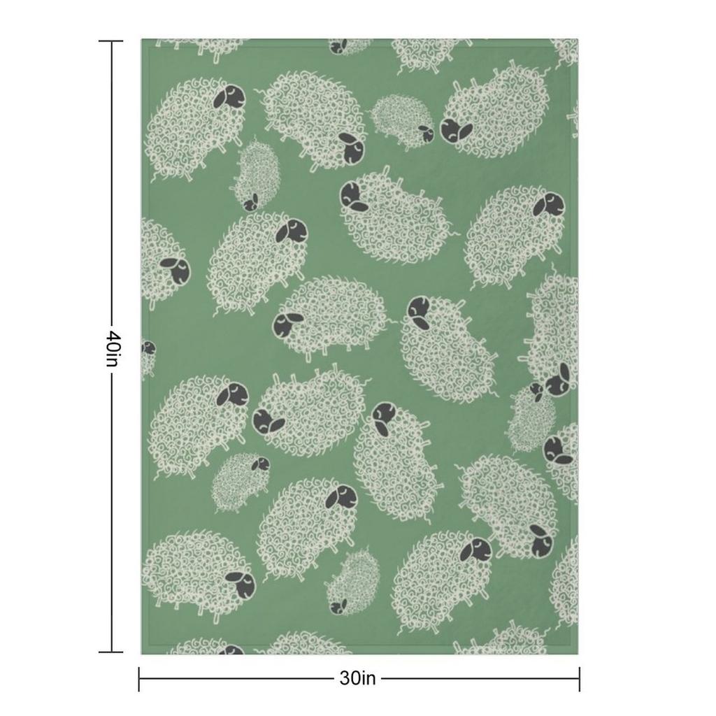 Black Faced Sheep Throw Blanket Travel Bed Fashionable Luxury Designer Quilt Blankets