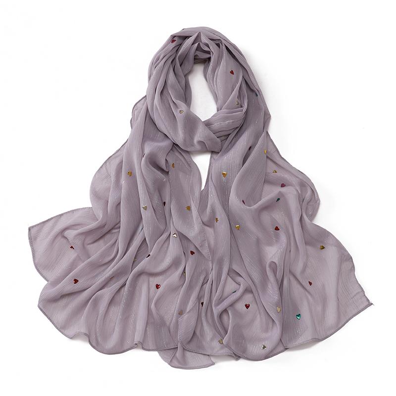 Plain Rhinestone Crystal Bubble Chiffon Hijab Shawls Long Bling Bling Wrap Ramadan Muslim Hijab Bufandas Women Islamic Turban